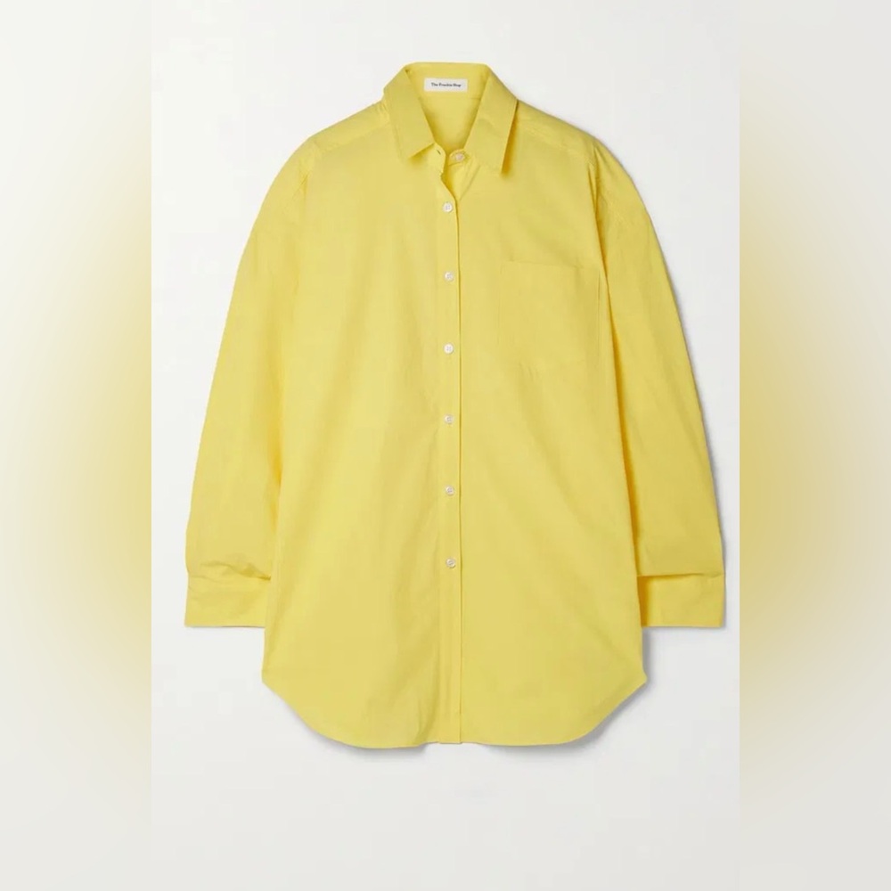 The Frankie Shop Melody Cotton Poplin Shirt, size XS/S